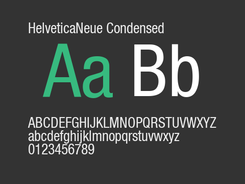 HelveticaNeue Condensed