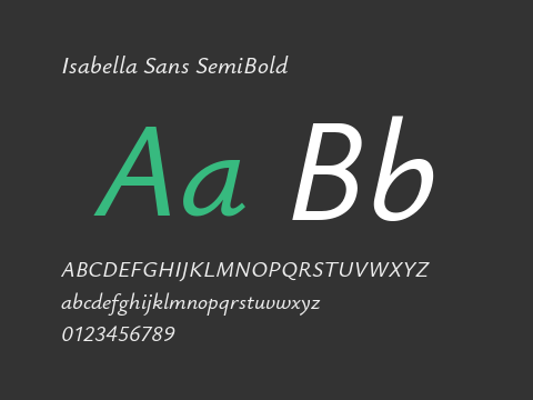 Isabella Sans SemiBold