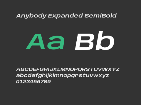 Anybody Expanded SemiBold