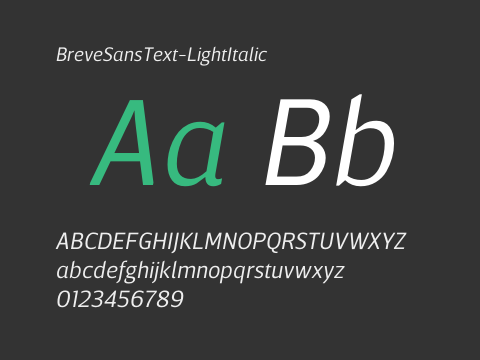 BreveSansText-LightItalic