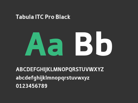 Tabula ITC Pro Black