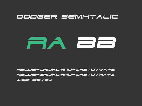 Dodger Semi-Italic