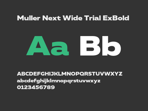 Muller Next Wide Trial ExBold