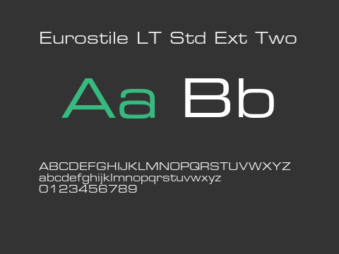 Eurostile LT Std Ext Two