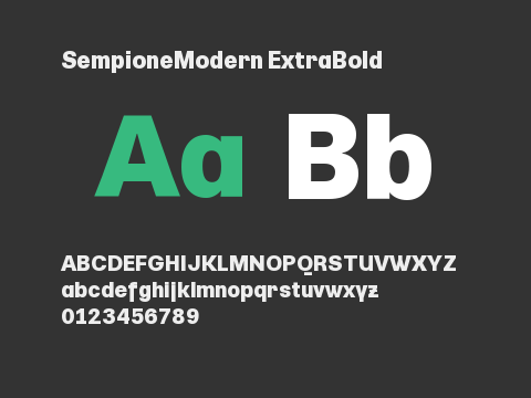 SempioneModern ExtraBold