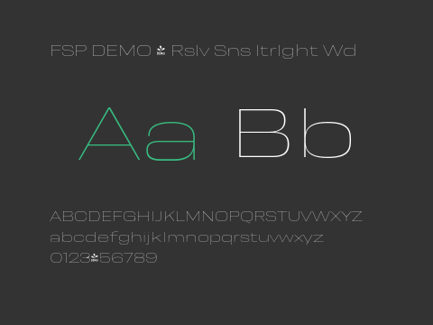 FSP DEMO - Rslv Sns ltrlght Wd