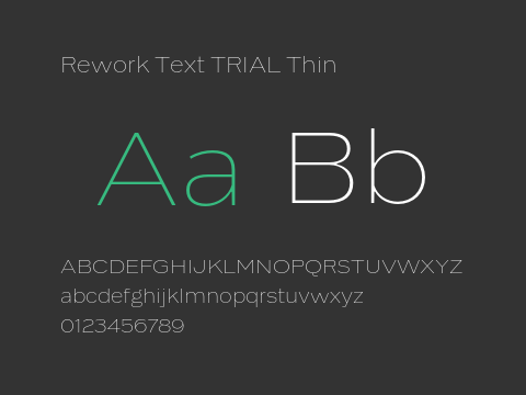 Rework Text TRIAL Thin