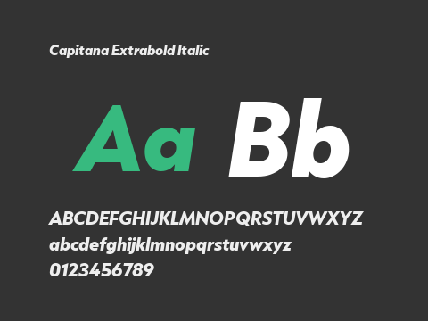 Capitana Extrabold Italic