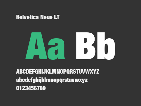 Helvetica Neue LT