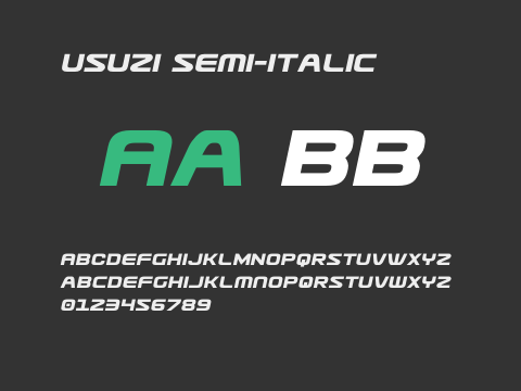 Usuzi Semi-Italic