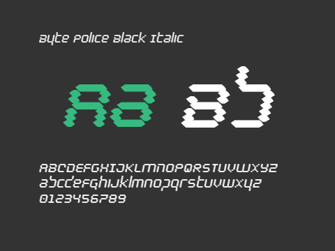 Byte Police Black Italic