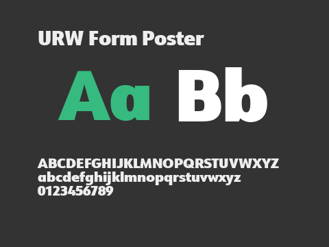 URW Form Poster