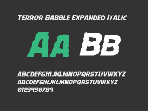 Terror Babble Expanded Italic