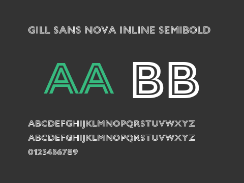 Gill Sans Nova Inline SemiBold