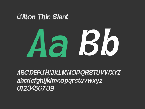 Gilton Thin Slant