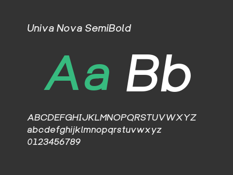 Univa Nova SemiBold