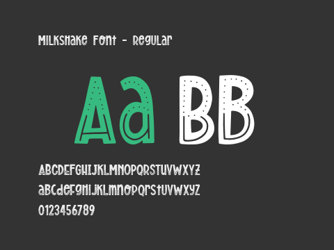 Milkshake Font - Regular