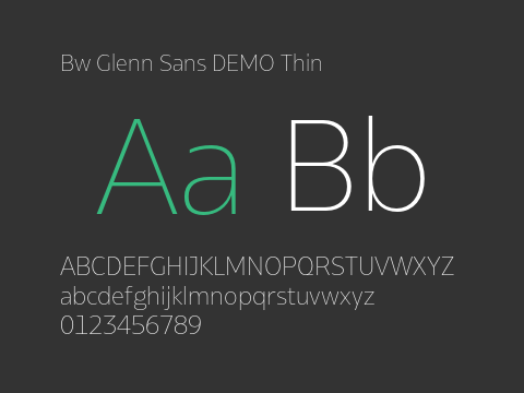 Bw Glenn Sans DEMO Thin