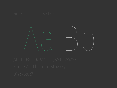 Fira Sans Compressed Four