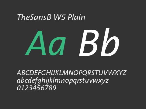 TheSansB W5 Plain