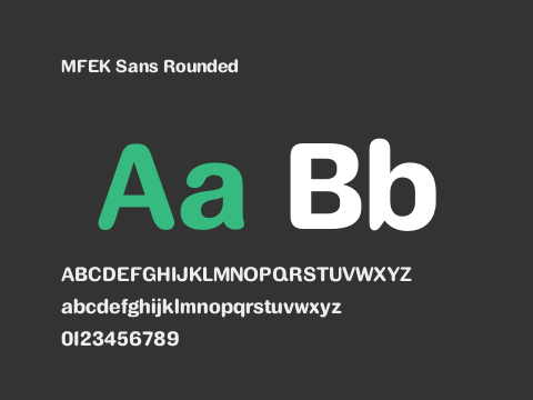 MFEK Sans Rounded