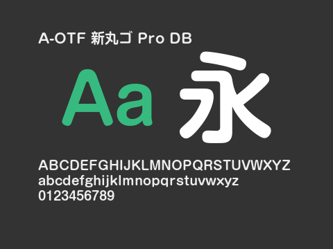 A-OTF 新丸ゴ Pro DB