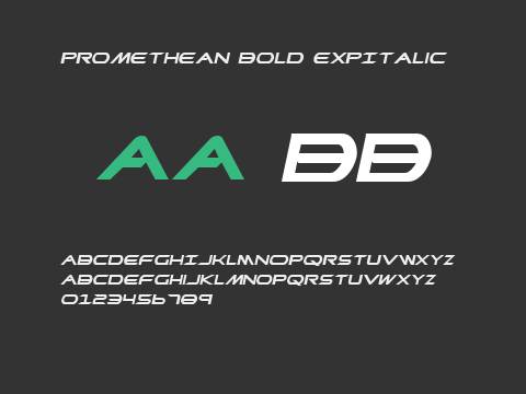 Promethean Bold ExpItalic