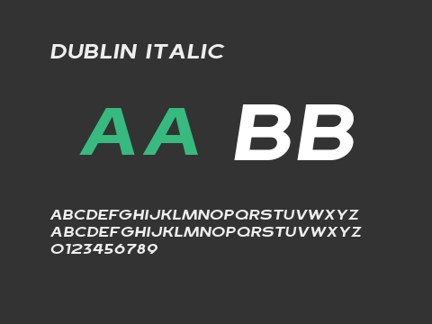 Dublin Italic