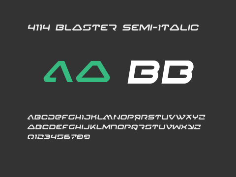 4114 Blaster Semi-Italic