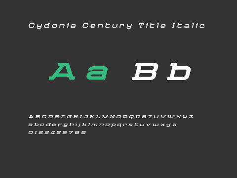 Cydonia Century Title Italic