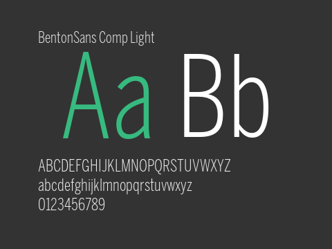 BentonSans Comp Light