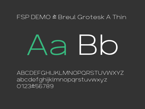 FSP DEMO - Breul Grotesk A Thin