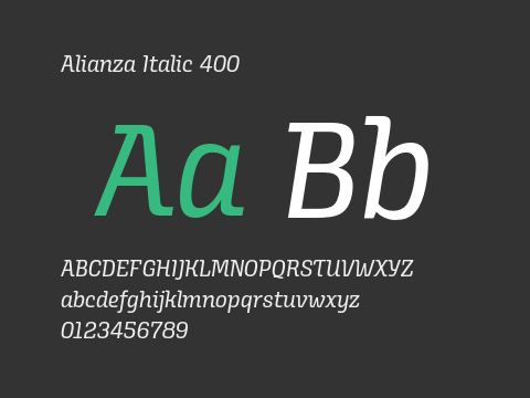 Alianza Italic 400