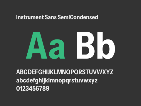 Instrument Sans SemiCondensed