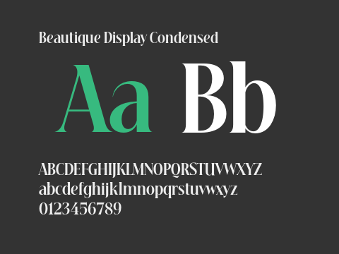 Beautique Display Condensed