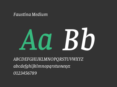 Faustina Medium