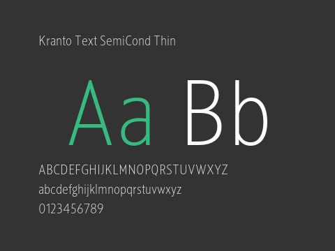 Kranto Text SemiCond Thin