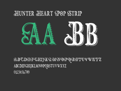 Hunter Heart Pop Strip