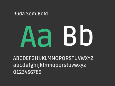 Ruda SemiBold