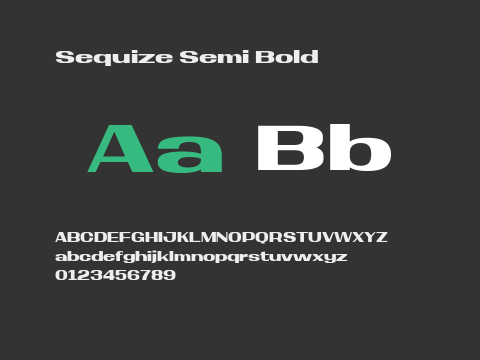 Sequize Semi Bold