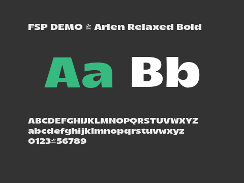 FSP DEMO - Arlen Relaxed Bold