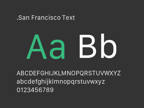 .San Francisco Text