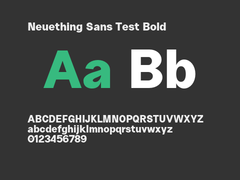 Neuething Sans Test Bold