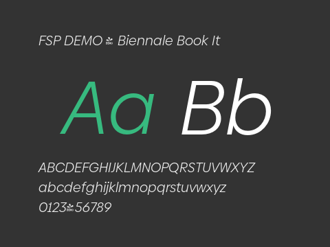 FSP DEMO - Biennale Book It