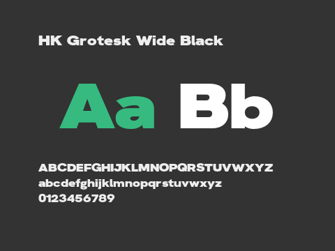 HK Grotesk Wide Black