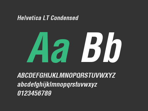 Helvetica LT Condensed