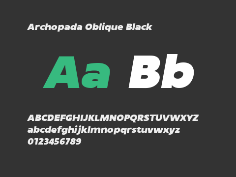 Archopada Oblique Black