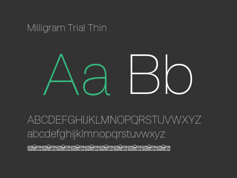 Milligram Trial Thin