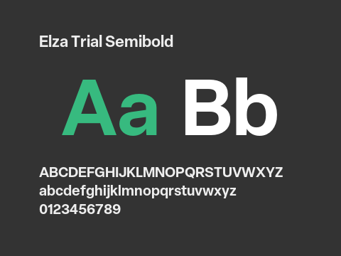 Elza Trial Semibold