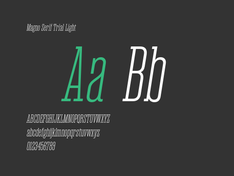 Magno Serif Trial Light